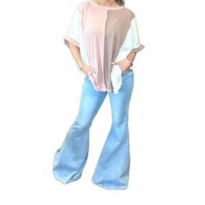 NEW ANDREE BY UNIT mocha mocha mauve jeans in blue